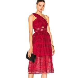 Self-Portrait One Shoulder Dress